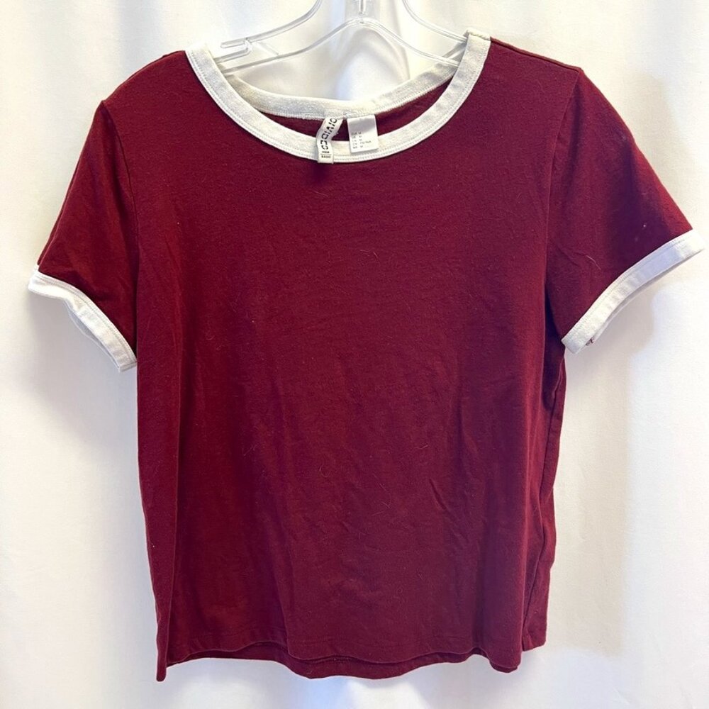 Divided H&M Ringer Crop Tee